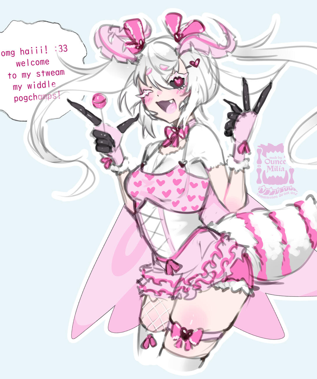 [ marshmallow juniper ] skeb doodle commission, 2024