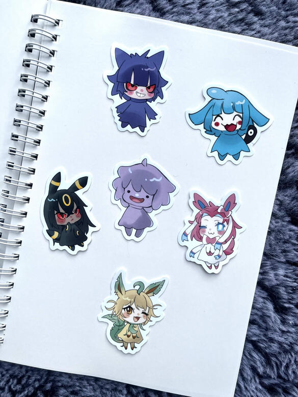 [ pkmn gijinka stickers ]